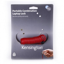 肯辛通黄色级便携式密码电脑锁(红色) K64671