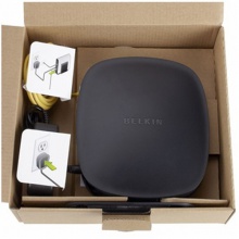 贝尔金（BELKIN）150M宽带无线路由器（3D信号全覆盖 黑色）F9K1001ZH