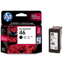 惠普(HP) CZ637AA 46黑色墨盒 （适用HP DeskJet 2020hc/2520hc）