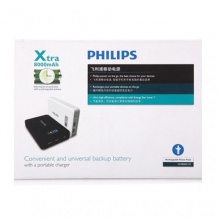 飞利浦(Philips)8000毫安移动电源 DLP8000C （白色）