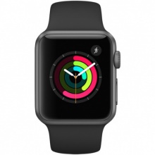 Apple Watch Sport Series 1智能手表（38毫米深空灰色铝金属表壳搭配黑色运动型表带 ）