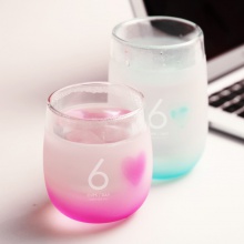 花色 stylor 6杯水办公感温杯（小） 330ml粉色 STB-0511