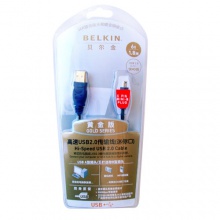 贝尔金 高速USB2.0数码相机专用传输线黄金版 迷你口(1.8米) F3U138zh06-GLD