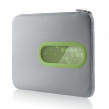 贝尔金 灵感系列视窗电脑内袋(灰/绿色,15.4寸) F8N062zhDGG