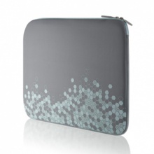 贝尔金灵感系列蜂巢底纹电脑内袋(灰/蓝,15.4寸)