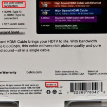 贝尔金 HDMI 多媒体线(3.6米) AV10047-12