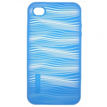 贝尔金 iphone 4 激光图纹硅胶套(亮兰) F8Z627qe161