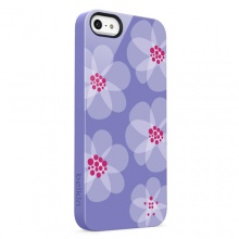 贝尔金 iPhone5 清新花朵保护壳 蓝色 F8W174qeC02