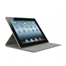 贝尔金iPad2/3/4旋转观影保护套（灰皮洋红衬)F8N754qeC00