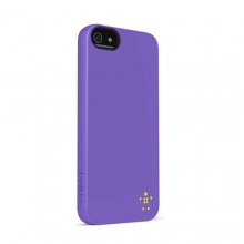 贝尔金苹果iPhone5手机保护壳霓虹系列TPU材质(葡萄紫)F8W097qeC03