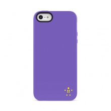 贝尔金苹果iPhone5手机保护壳霓虹系列TPU材质(葡萄紫)F8W097qeC03